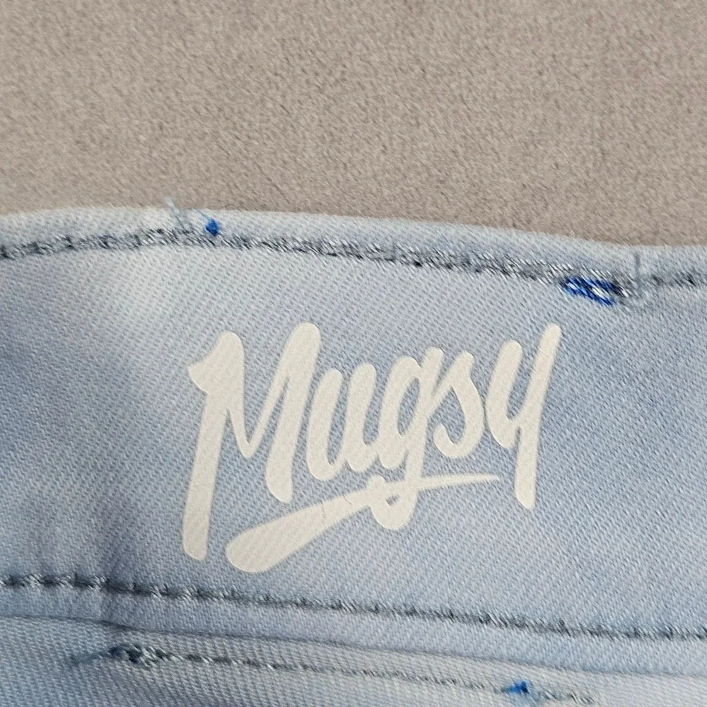 Mugsy Jeans Men 31x30 Funky Fresh's Blue Cloud Wash Stretch Denim FLX8NTDB